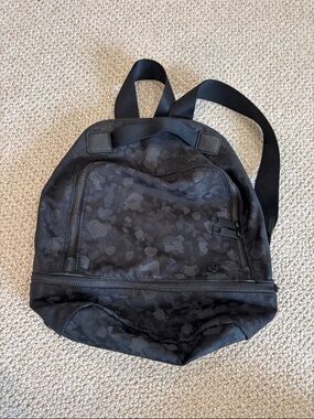lululemon athletica Black Camo Mini Backpack